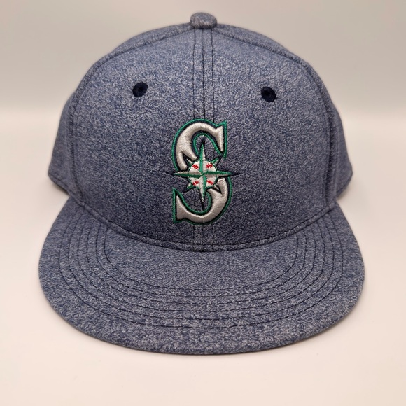 Seattle Mariners Other - Seattle Mariners Aquafina Moose Logo Brim Blue Hat Cap Snapback Melonwear